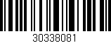 Código de barras (EAN, GTIN, SKU, ISBN): '30338081'