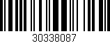 Código de barras (EAN, GTIN, SKU, ISBN): '30338087'