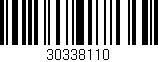 Código de barras (EAN, GTIN, SKU, ISBN): '30338110'