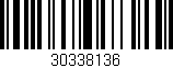Código de barras (EAN, GTIN, SKU, ISBN): '30338136'