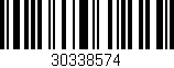 Código de barras (EAN, GTIN, SKU, ISBN): '30338574'
