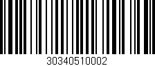 Código de barras (EAN, GTIN, SKU, ISBN): '30340510002'