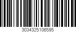 Código de barras (EAN, GTIN, SKU, ISBN): '3034325106595'