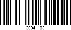 Código de barras (EAN, GTIN, SKU, ISBN): '3034/103'