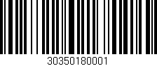 Código de barras (EAN, GTIN, SKU, ISBN): '30350180001'
