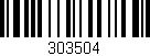 Código de barras (EAN, GTIN, SKU, ISBN): '303504'