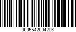 Código de barras (EAN, GTIN, SKU, ISBN): '3035542004206'