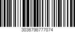 Código de barras (EAN, GTIN, SKU, ISBN): '3036798777074'