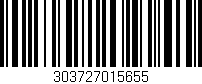 Código de barras (EAN, GTIN, SKU, ISBN): '303727015655'