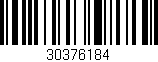 Código de barras (EAN, GTIN, SKU, ISBN): '30376184'