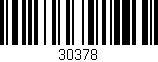 Código de barras (EAN, GTIN, SKU, ISBN): '30378'