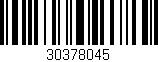 Código de barras (EAN, GTIN, SKU, ISBN): '30378045'