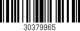 Código de barras (EAN, GTIN, SKU, ISBN): '30379965'