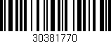 Código de barras (EAN, GTIN, SKU, ISBN): '30381770'