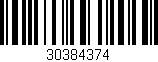 Código de barras (EAN, GTIN, SKU, ISBN): '30384374'