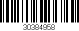 Código de barras (EAN, GTIN, SKU, ISBN): '30384958'