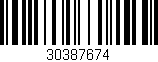 Código de barras (EAN, GTIN, SKU, ISBN): '30387674'