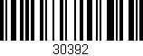 Código de barras (EAN, GTIN, SKU, ISBN): '30392'