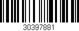 Código de barras (EAN, GTIN, SKU, ISBN): '30397881'