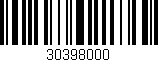 Código de barras (EAN, GTIN, SKU, ISBN): '30398000'