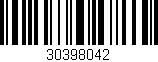 Código de barras (EAN, GTIN, SKU, ISBN): '30398042'