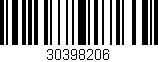 Código de barras (EAN, GTIN, SKU, ISBN): '30398206'