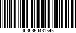 Código de barras (EAN, GTIN, SKU, ISBN): '3039859481545'