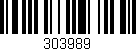 Código de barras (EAN, GTIN, SKU, ISBN): '303989'
