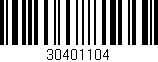 Código de barras (EAN, GTIN, SKU, ISBN): '30401104'