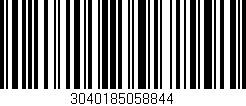 Código de barras (EAN, GTIN, SKU, ISBN): '3040185058844'