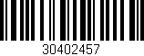 Código de barras (EAN, GTIN, SKU, ISBN): '30402457'