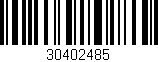 Código de barras (EAN, GTIN, SKU, ISBN): '30402485'