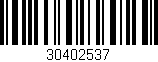 Código de barras (EAN, GTIN, SKU, ISBN): '30402537'