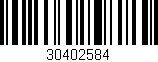 Código de barras (EAN, GTIN, SKU, ISBN): '30402584'