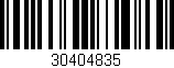 Código de barras (EAN, GTIN, SKU, ISBN): '30404835'