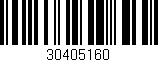 Código de barras (EAN, GTIN, SKU, ISBN): '30405160'