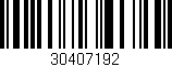 Código de barras (EAN, GTIN, SKU, ISBN): '30407192'
