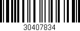 Código de barras (EAN, GTIN, SKU, ISBN): '30407834'