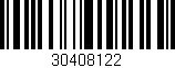 Código de barras (EAN, GTIN, SKU, ISBN): '30408122'