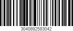 Código de barras (EAN, GTIN, SKU, ISBN): '3040892583042'
