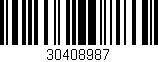 Código de barras (EAN, GTIN, SKU, ISBN): '30408987'
