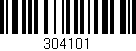 Código de barras (EAN, GTIN, SKU, ISBN): '304101'