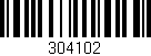 Código de barras (EAN, GTIN, SKU, ISBN): '304102'