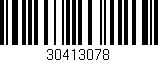 Código de barras (EAN, GTIN, SKU, ISBN): '30413078'