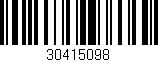Código de barras (EAN, GTIN, SKU, ISBN): '30415098'