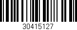 Código de barras (EAN, GTIN, SKU, ISBN): '30415127'