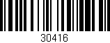 Código de barras (EAN, GTIN, SKU, ISBN): '30416'