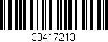Código de barras (EAN, GTIN, SKU, ISBN): '30417213'
