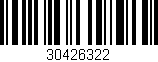Código de barras (EAN, GTIN, SKU, ISBN): '30426322'