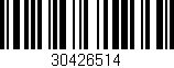 Código de barras (EAN, GTIN, SKU, ISBN): '30426514'